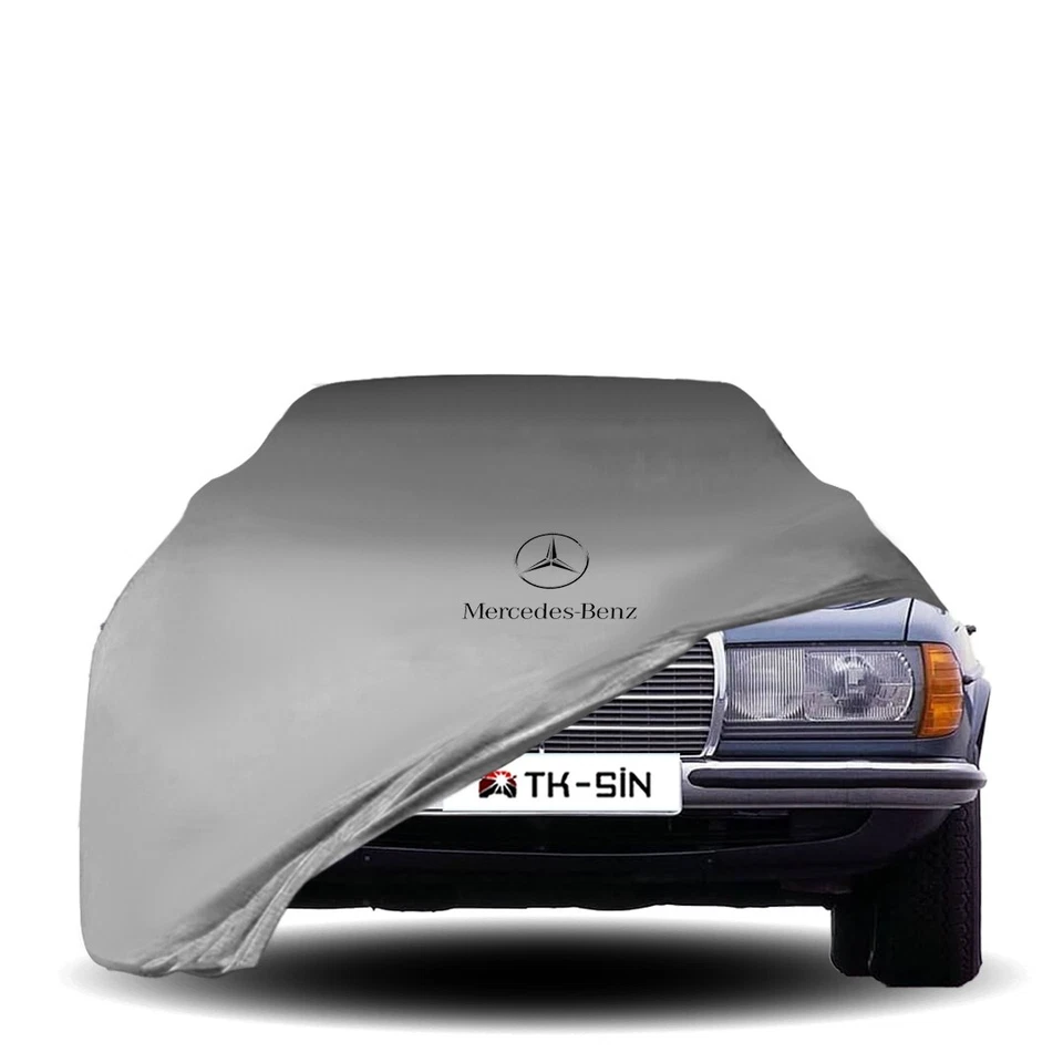 MERCEDES BENZ W123 Custom Fit İndoor Car Cover W/logo Red Black Gray Blue - Image 4 of 4