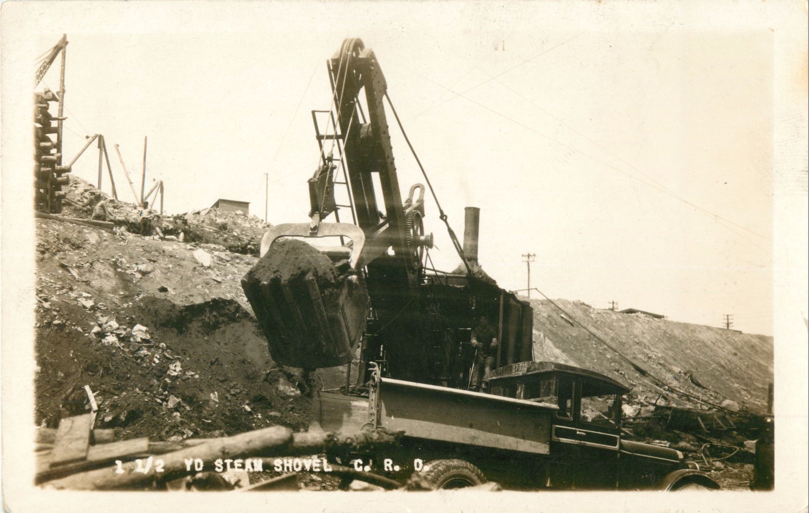 1 1/2Yard Steam Shovel & Early Dump Truck, Antrim, New Hampshire NH