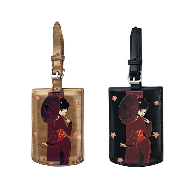 Shagwear Japanese Girl Faux Leather Luggage Tag (Choose Color) eBay