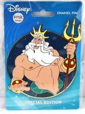 Disney Pin Expression Series King Triton The Little Mermaid Portrait LE 300