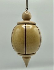 Randy Mast Hand Turned Wood Inlay Ornament 2019 /b
