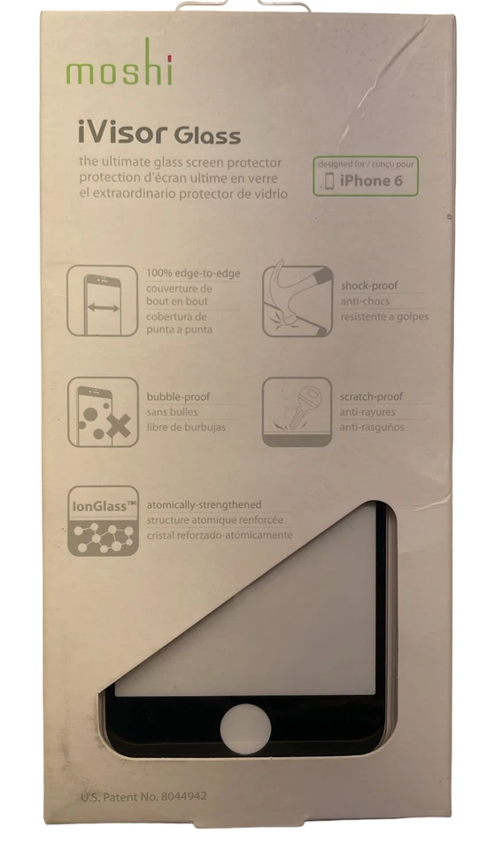 Moshi iVisor Glass Screen Protector for iPhone 6/6s (Edge to Edge) - Black - Image 3 of 4