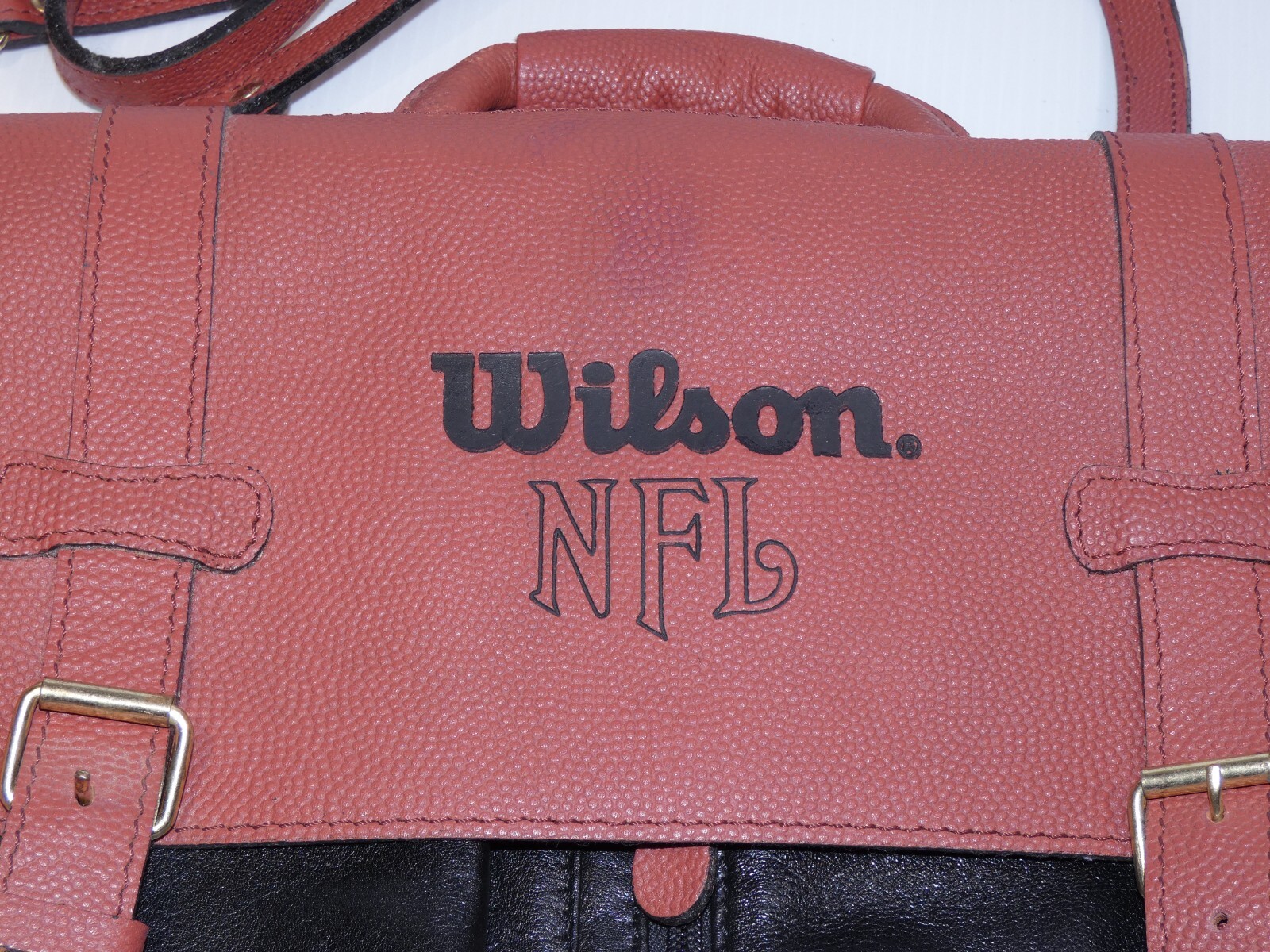 Vintage Wilson NFL Briefcase, Brown and Black, Shoulder Strap eBay