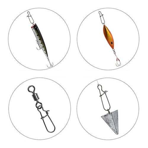 50~200Pack Fishing Snaps Duo Lock Snap Stainless Steel 8LB-220LB Quick Lure Snap - Picture 6 of 17