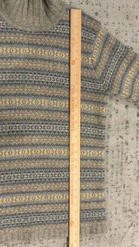 Women's Vintage Brooks Brothers Lambswool Fair Isle Sweater 1818 Hong Kong - Picture 7 of 14