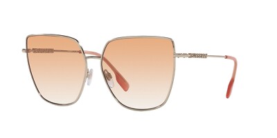 Burberry ALEXIS BE 3143 Pale Gold/Red Shaded (1109/V0) Sunglasses