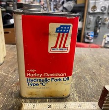 Vtg AMF Harley Fork Oil One Pint Metal Can FULL NOS Shovelhead Panhead Ironhead