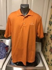 Adidas CLIMALITE Men's Golf Polo Shirt XL Orange Liberty Mutual Logo Boys Hope