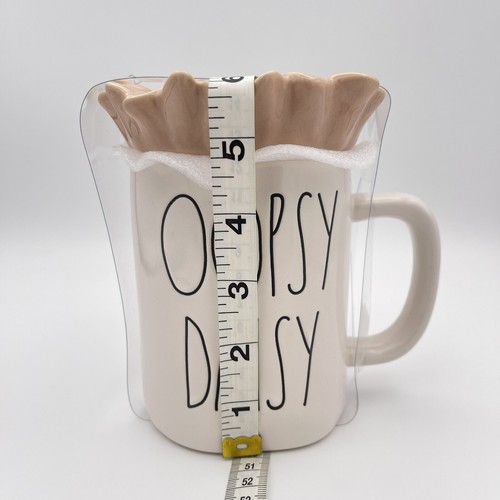 Rae Dunn Mug "OOPSY DAISY" Floral Lid with Bee NEW with Plastic Wrap 24oz Mug - Picture 6 of 12
