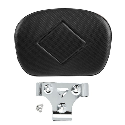 Sissy Bar Passenger Backrest Pad Fit For Harley Touring Electra Road Glide Black - Foto 1 di 5
