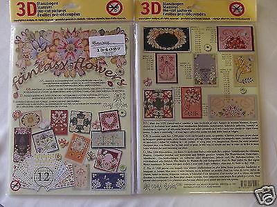 Crafters Delight Die Cuts A4 Decoupage Fantasy Flowers 134627 - Picture 1 of 1