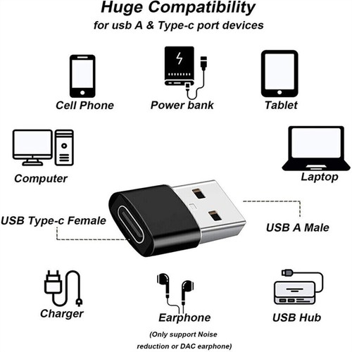 6A Type C To USB 3.0 OTG Adapter USB C Female To USB A Male Data Converter - Picture 9 of 9