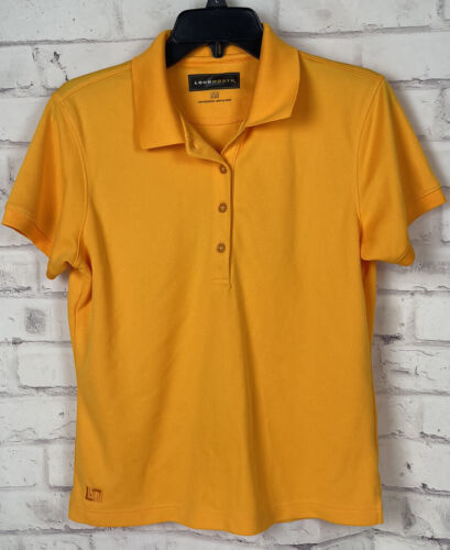 Loudmouth Golf Polo Shirt Womens M Yellow Short S… - image 1