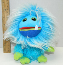 NWT Ty Beanie babies Blue Plush FRIZZYS - FANG Toy Monster Reg 6" size
