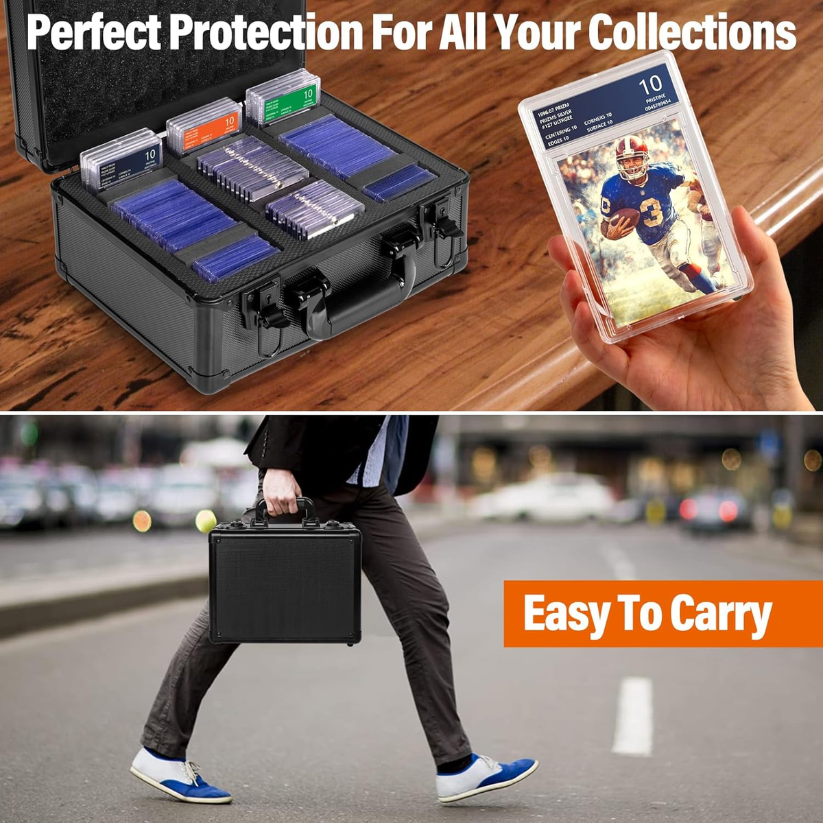 Graded Card Storage Box, Trading Card Case voor PSA Graded Pokemon kaarten, Sportkaart Opbergdozen als PSA kaarthouder, Baseball Card Case, Slab Case, Sport Card Case, PSA Card Case, Graded Card Case