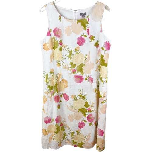 j crew linen peplum dress J Crew light blue linen peplum dress with a