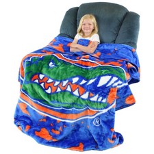 Florida Gators College Covers 63 x 86 Soft Raschel Plush Throw Blanket