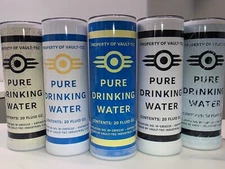 Fallout Vault-Tec Pure Drinking Water 20 Oz. Tumbler w/Metal Straw - FIVE STYLES