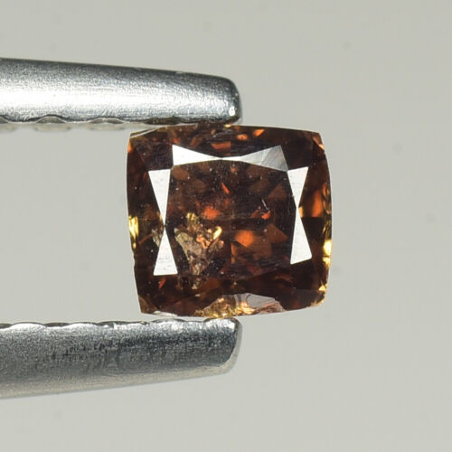 0.16cts Dark Brown Cushion Natural Loose Diamond "SEE VIDEO" - Bild 1 von 2
