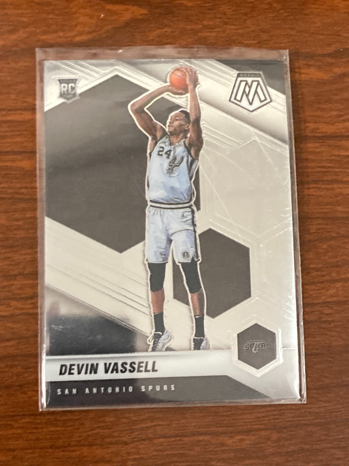 DEVIN VASSELL 2020-21 PANINI MOSAIC SAN ANTONIO SPURS ROOKIE CARD #221