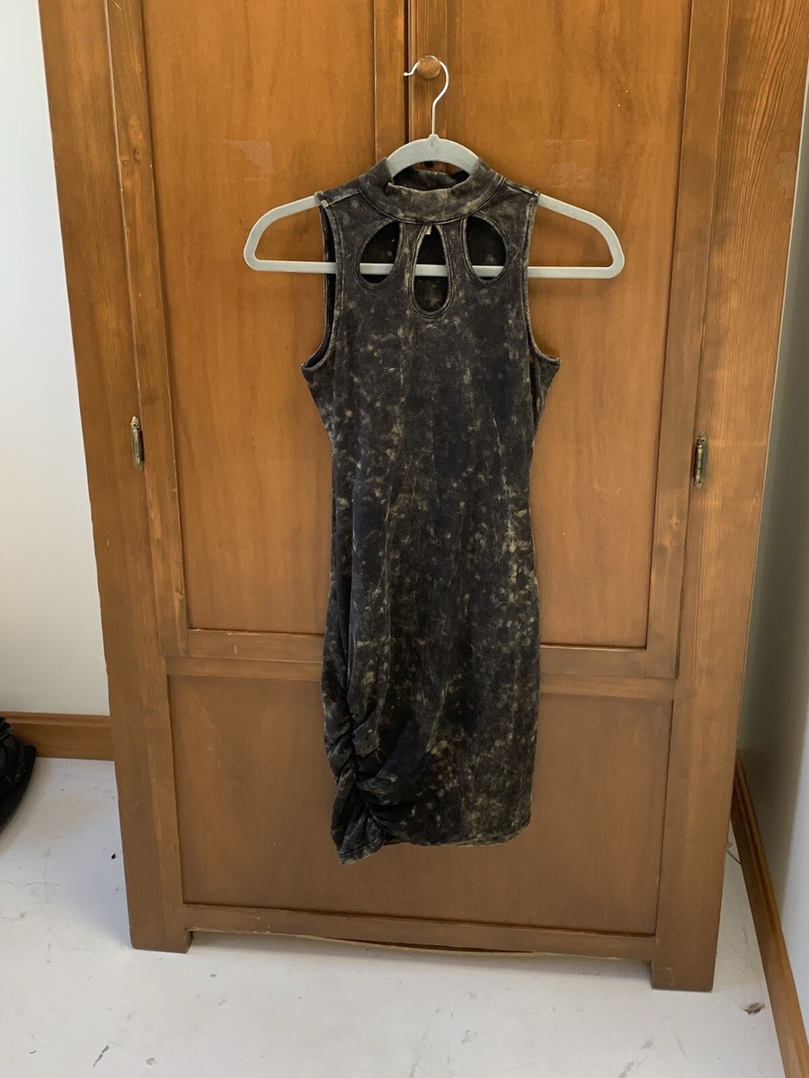 nicki minaj Bodycon dress Side Ruching Front Cut Out Cotton - Main Image