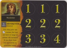 Pirates CSG - Barbary Coast 128 - Musketeer America Crew - New Unpunched