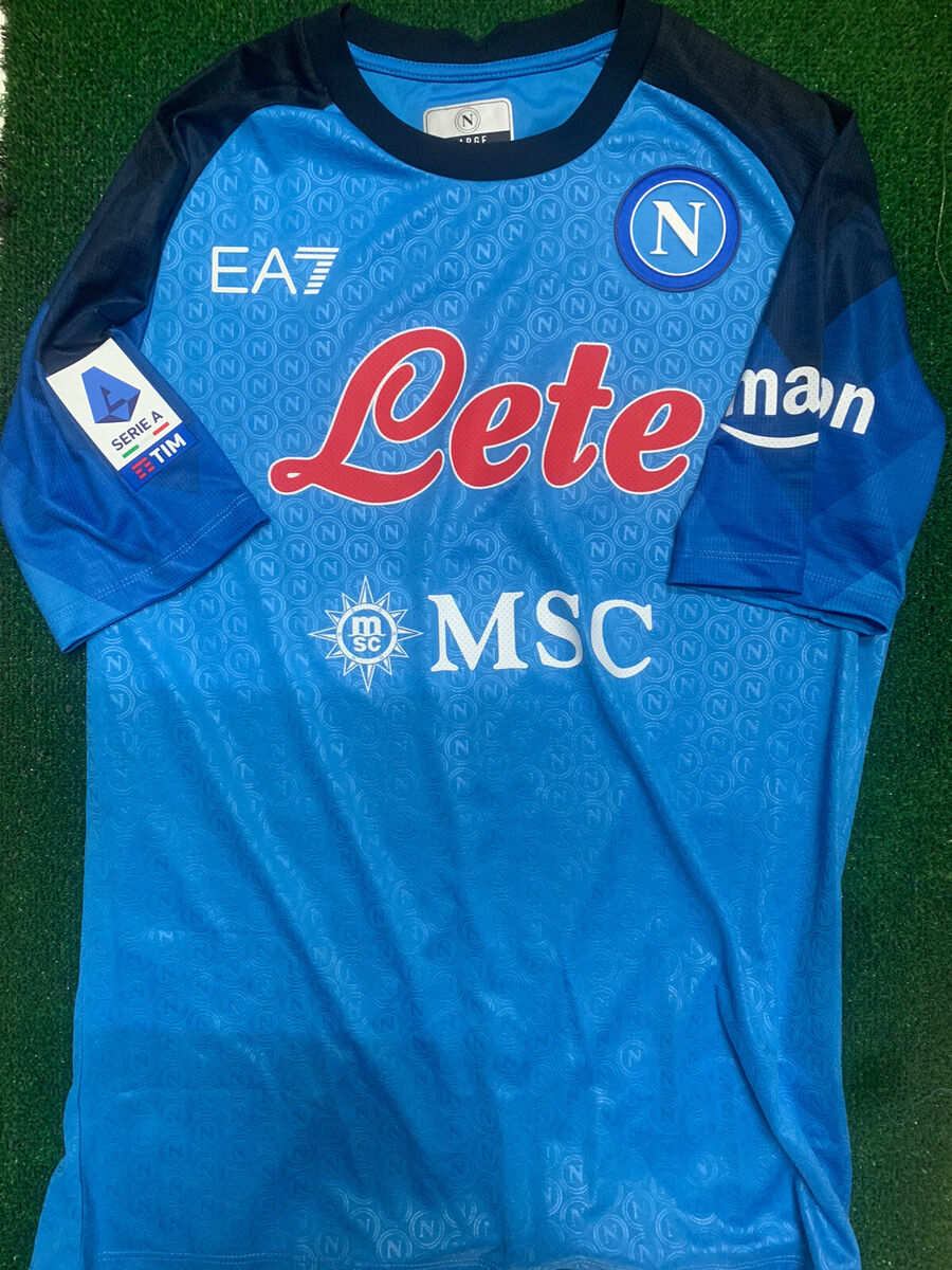 Maglia Napoli Home Match Worn Kvaratskhelia 77 Serie A 22/23 Maglia Napoli Home Match Worn Kvaratskhelia 77 Serie A 22/23
