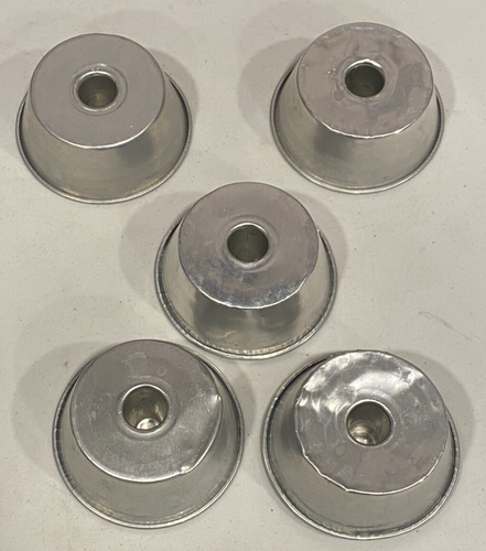 "5 mini sartenes de comida de ángel/pastel Bundt vintage de aluminio profundo de 3,5 pulgadas x 1,5""" - Imagen 4 de 8