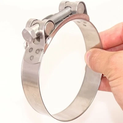 AUTOSILICONEHOSES Hose Clamps-Clips Stainless Steel Heavy Duty Car T Bolt Exhaust