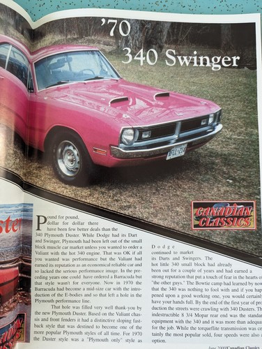 Canadian Classics Vintage Car Magazine June 2000 - Picture 7 of 9