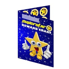SS0001 Pocket Superstar Reward Charts Pack suitable for up to 30mm stickers