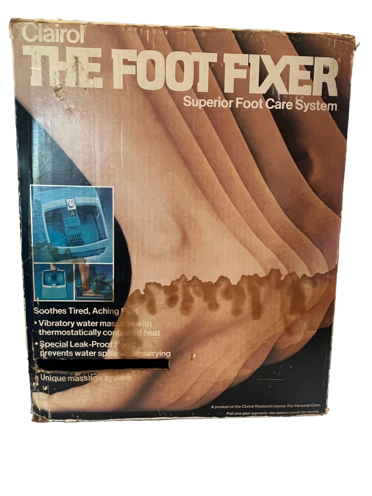 ️Vintage 1977 The Foot Fixer by ClairolVibrating Massage & Heat Foot