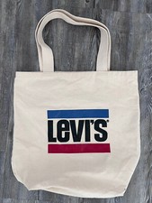 Levi Vintage Strauss Tote Beach Bag Beige N2