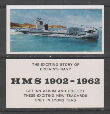 TRADE CARDS Lyons 1962 HMS 1902-1962 (non descriptive back) - complete ...