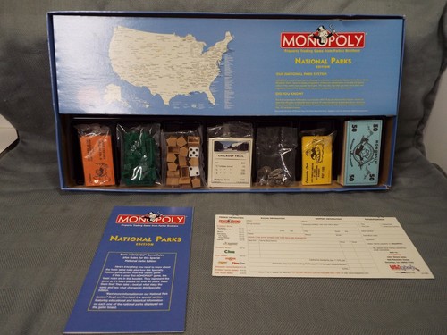 Monopoly National Parks Edition Board Game Ages 8+ 2-8 Players Hasbro 1998 - Picture 6 of 12