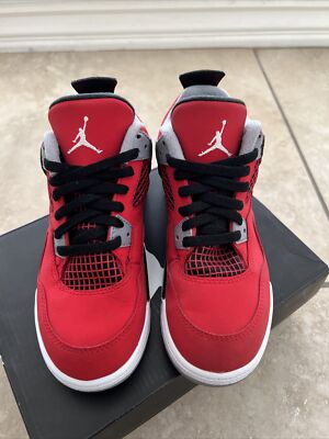 Nike Baby Air Jordan 4 IV Retro Toro Bravo 308499 603 Red Sneakers