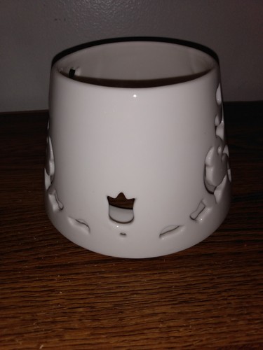 Home Interiors White/Winter White Candle Jar Shade Topper NEW IN BOX - Picture 2 of 5