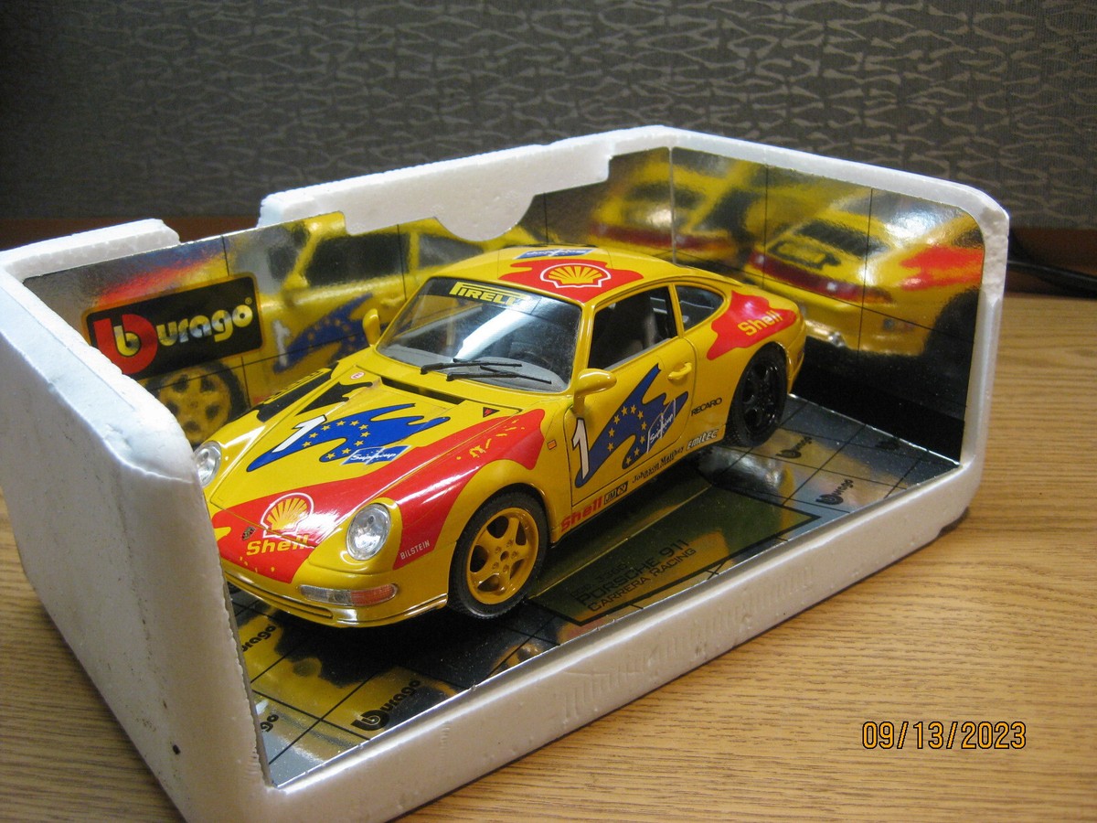 1/18 1993 PORSCHE 911 CARRERA RACING IN YELLOW 