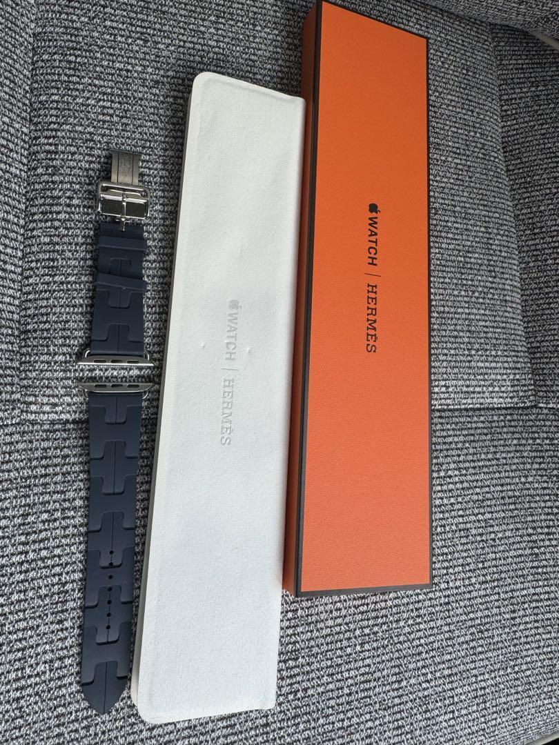 Apple Watch Hermes Rubber Strap Kilim Navy 45Mm Apple Watch Hermes Rubber Strap Kilim Navy 45Mm