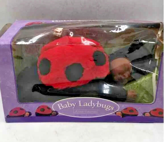 Anne Geddes Baby Ladybug 17" Sleeping Collectible Plush Doll NEW