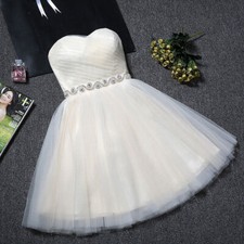 NEW Evening Formal Party Ball Gown Prom Bridesmaid Short Mini Host Dress YRPX