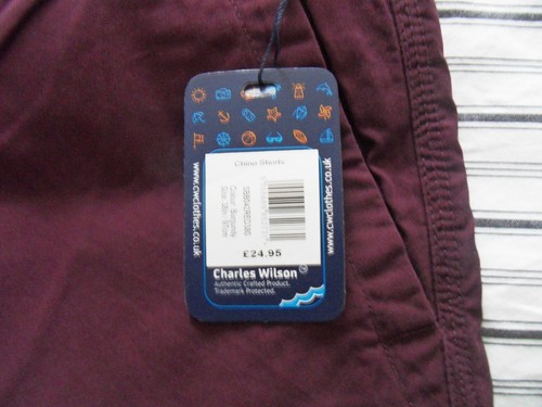 NWT Charles Wilson Men's Chino Shorts Size 38 - Picture 7 of 11