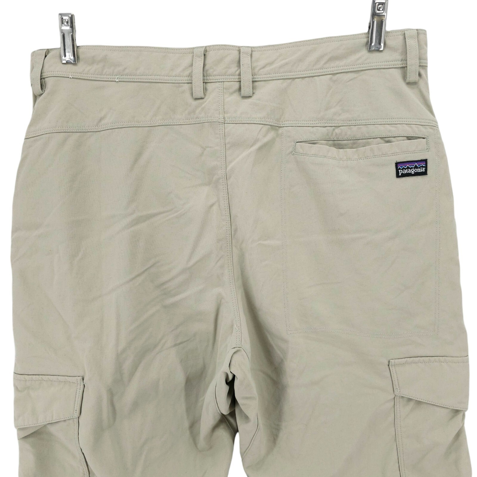 PATAGONIA Men's Roving Pants Beige Outdoor Hiking Cargo Pockets 100% Nylon Sz 34 thumbnail 5