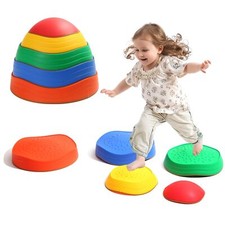 Balance Stepping Stones for Kids, 5pcs Sensory Stepping Stones, Indoor  Outd...