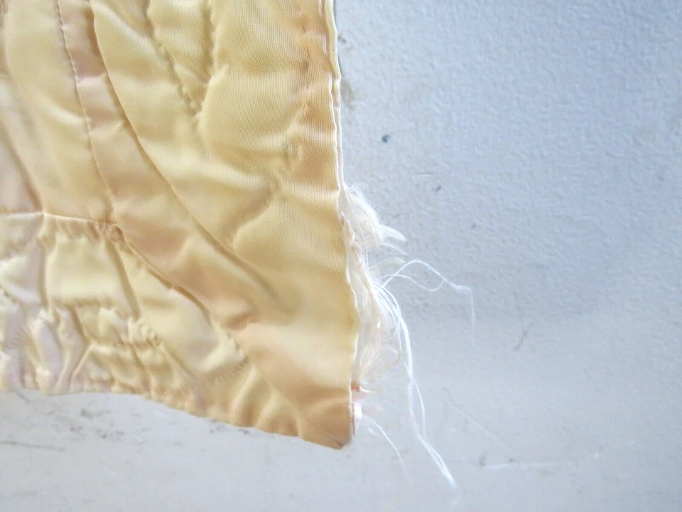 Manta colcha vintage antigua hecha a mano gatito gato bebé usada Foto 4 de 4