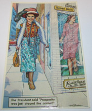 Nancy Reagan on Rodeo Drive Art Strader Political Comic Propaganda Postcard