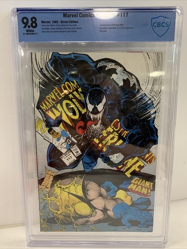 MARVEL COMICS PRESENTS #117 CBCS 9.8 1st WOLVERINE vs VENOM Battle 1992