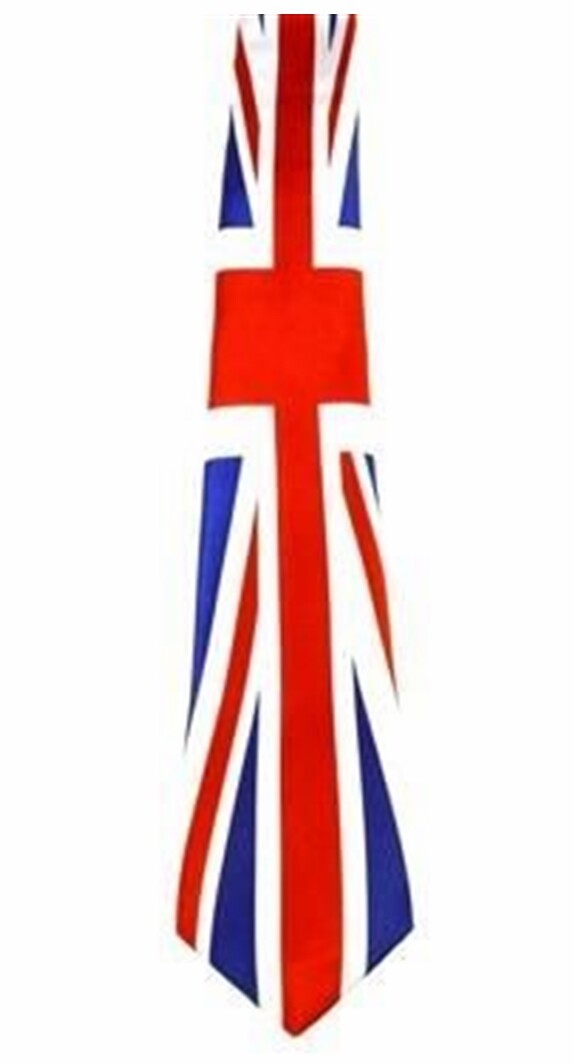 Adult Neck Tie Bow Braces Suspenders Cufflinks Union Jack British