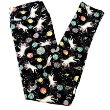 Girls S/M LuLaRoe  CATS IN SPACE  Leggings; KIDS SIZES 2-8 Planets, Space Cats