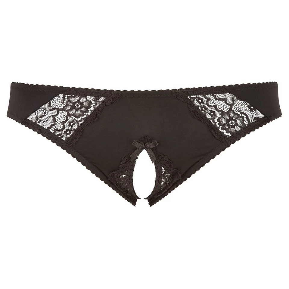 Spitze Panty Slip ouvert L XL 2XL 3XL 4XL Schritt offen sexy Dessous Reizwäsche - Bild 4 von 4